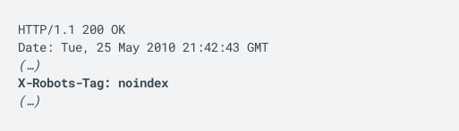 HTTP響應(yīng)標(biāo)頭中noindex指令的使用方法