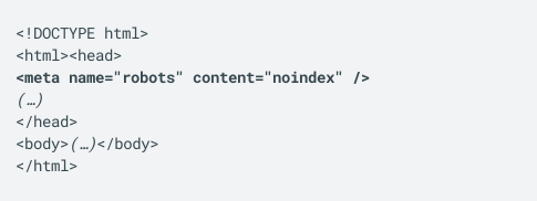 meta標(biāo)記中noindex指令的使用方法