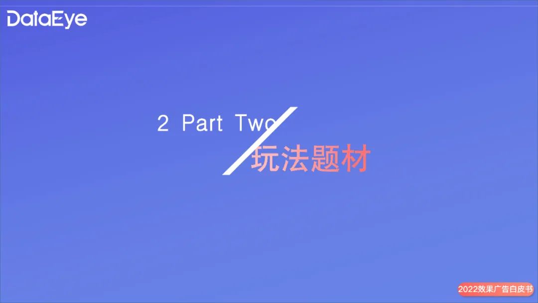 2022年度國內(nèi)移動游戲效果廣告白皮書