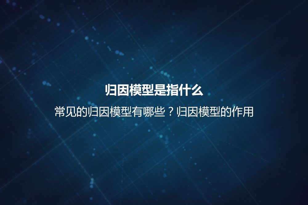 歸因模型是指什么？常見的歸因模型有哪些？歸因模型的作用