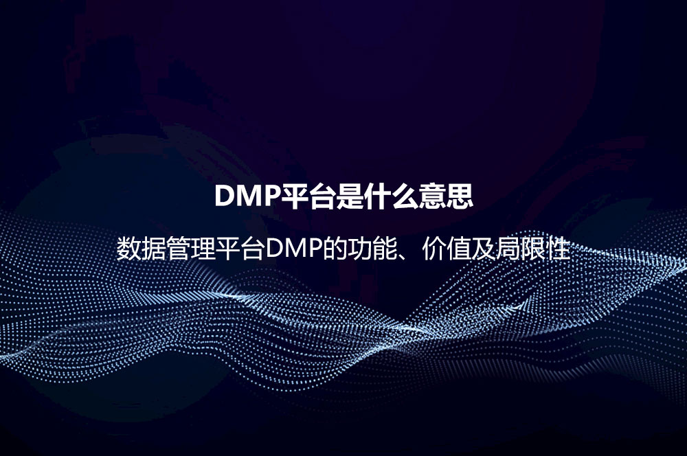 DMP平臺(tái)是什么意思？數(shù)據(jù)管理平臺(tái)DMP的功能、價(jià)值及局限性