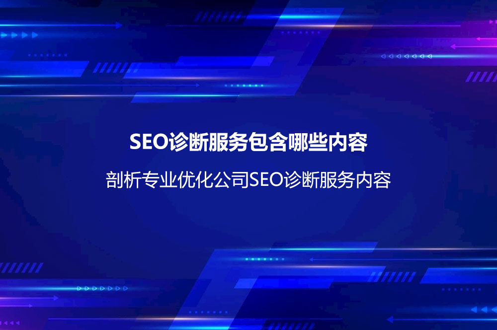 SEO診斷服務包含哪些內容？剖析專業(yè)優(yōu)化公司SE